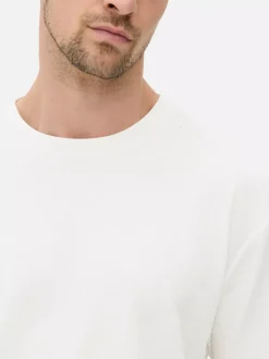 Koszulka od piżamy z fakturą liny