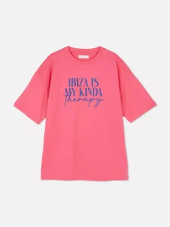 Koszulka oversize z napisem