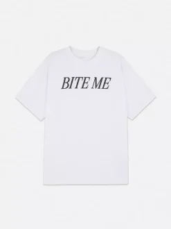 Koszulka oversize z napisem