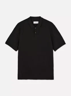 Koszulka polo z fakturą plastra miodu