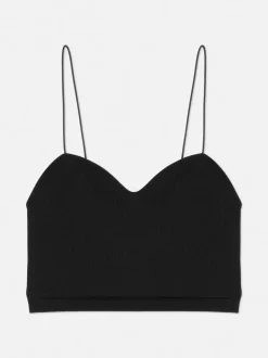 Krótka bezszwowa koszulka na ramiączkach Rita Ora