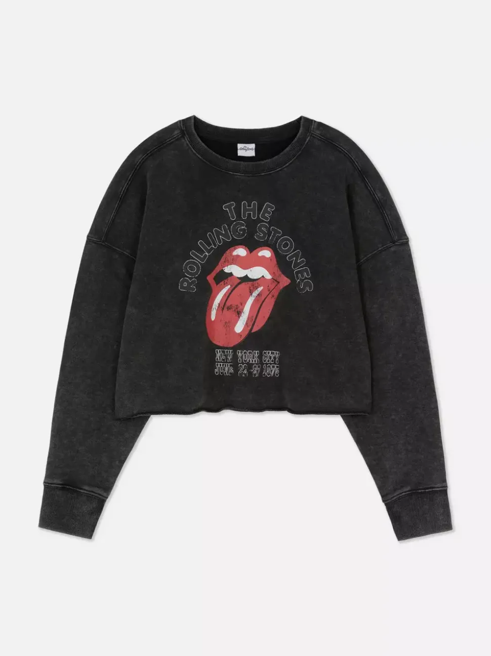 Krótka bluza z motywem zespołu The Rolling Stones
