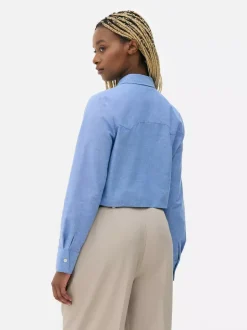 Krótka koszula typu oksford