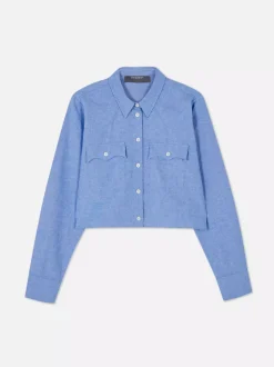 Krótka koszula typu oksford