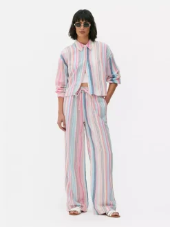 Krótka koszula z długim rękawem