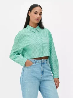 Krótka koszula z naszywaną kieszenią