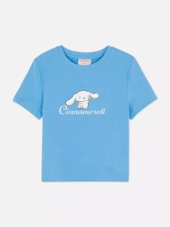 Krótka koszulka z Cinnamorollem z Hello Kitty