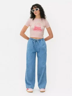 Krótka koszulka z motywem Hello Kitty