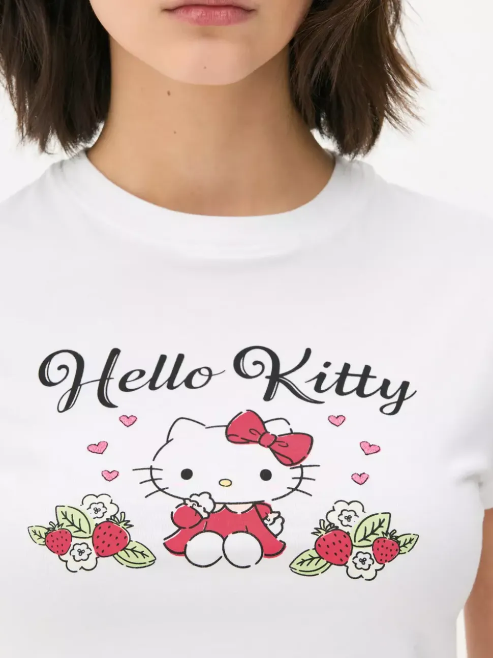Krótka koszulka z motywem Hello Kitty