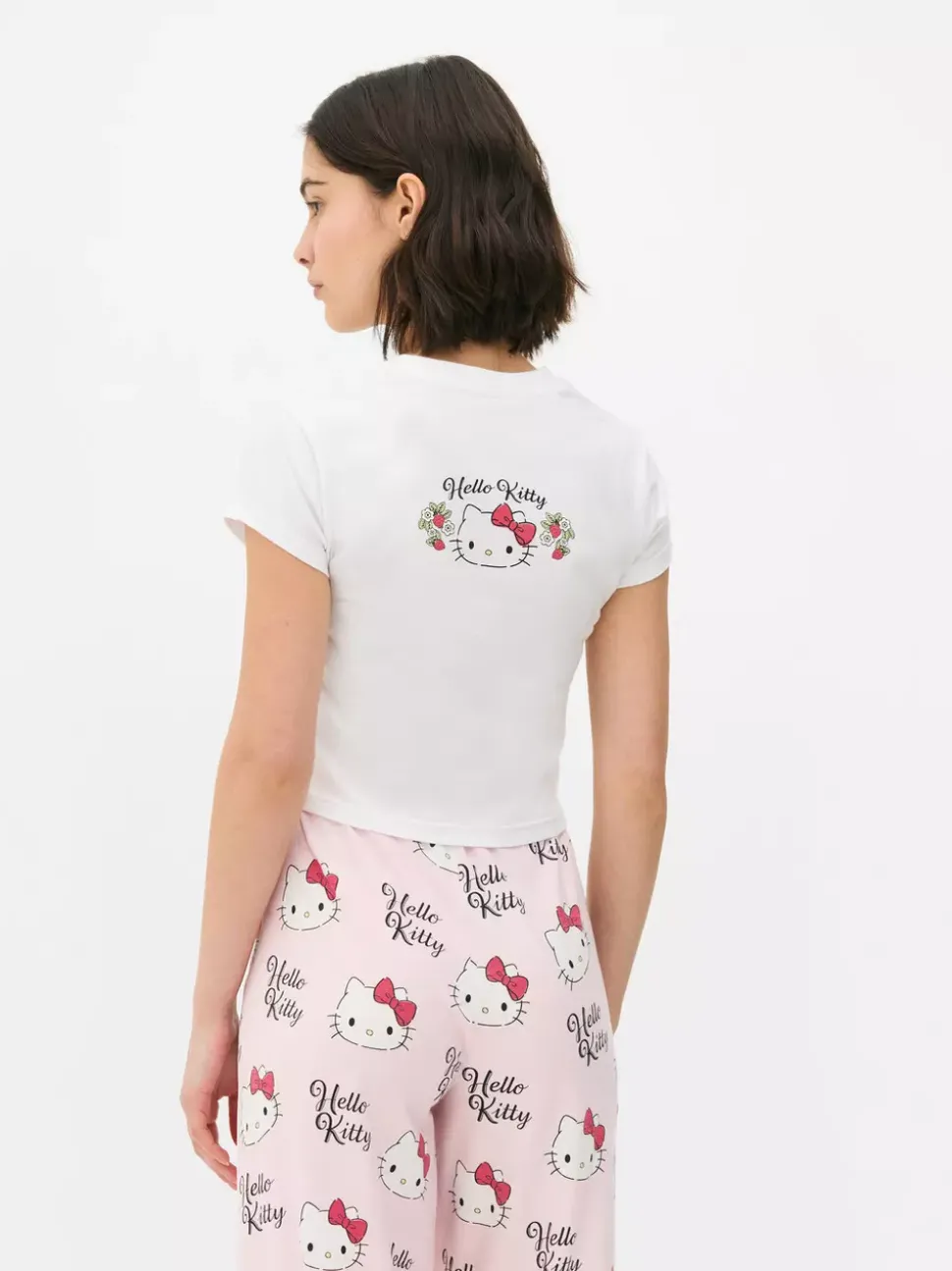 Krótka koszulka z motywem Hello Kitty