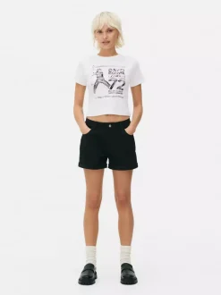 Krótka koszulka z motywem Davida Bowie