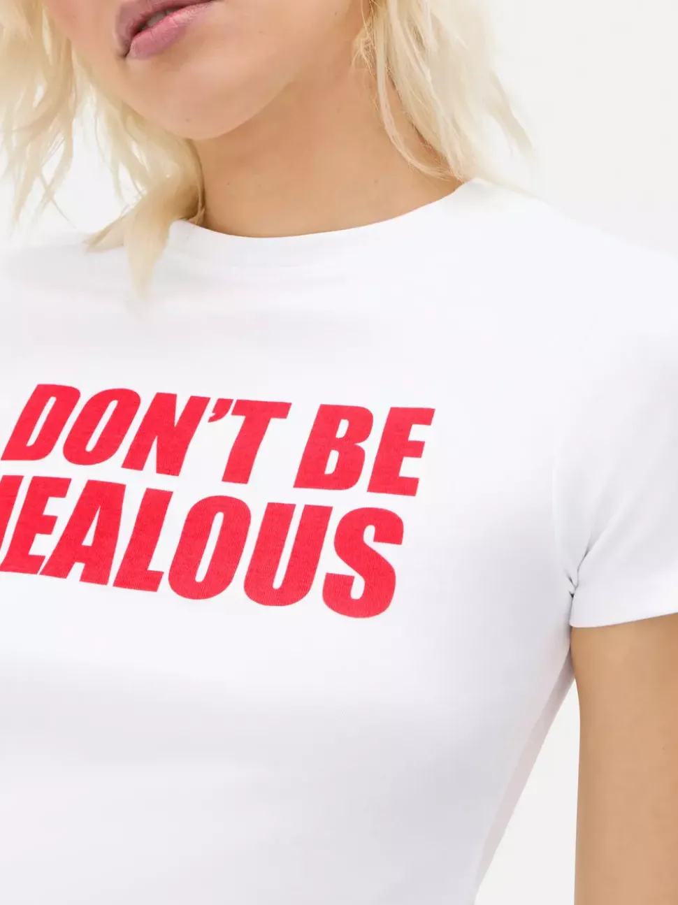 Krótka koszulka z nadrukiem