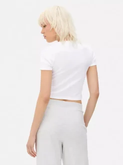 Krótka koszulka z nadrukiem