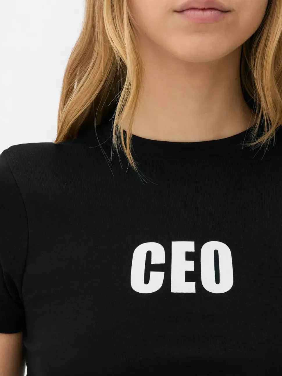 Krótka koszulka z nadrukiem