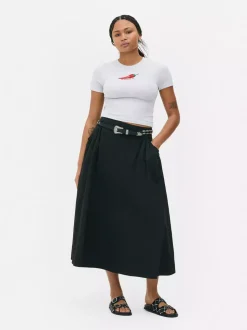 Krótka koszulka z nadrukiem