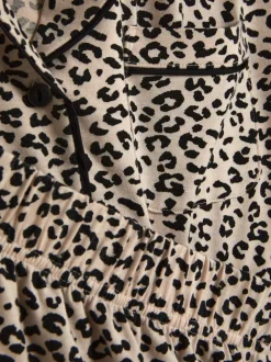 Krótka piżama dżersejowa z nadrukiem