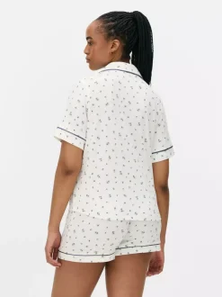 Krótka piżama dżersejowa z nadrukiem