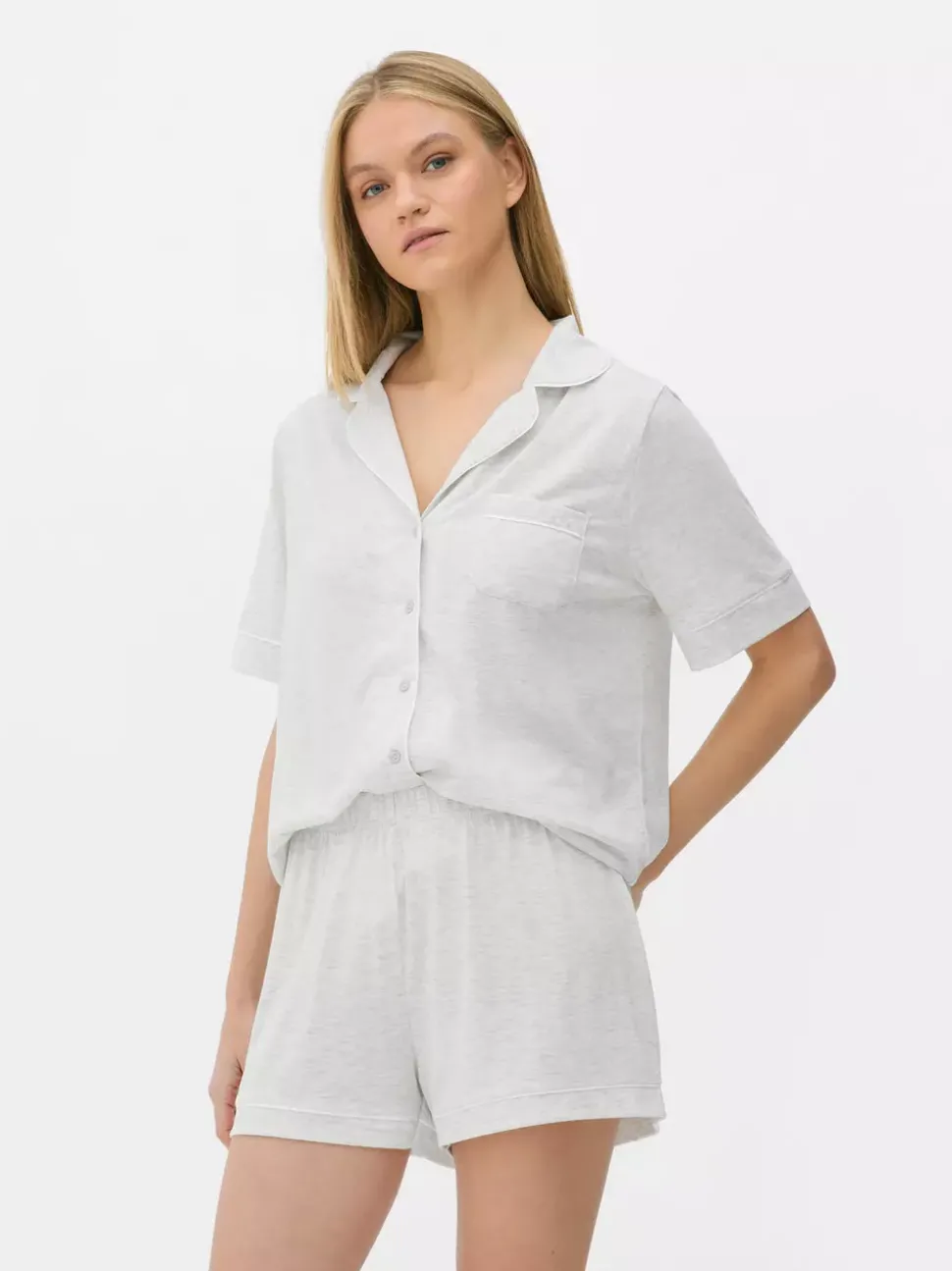 Krótka piżama z dżerseju