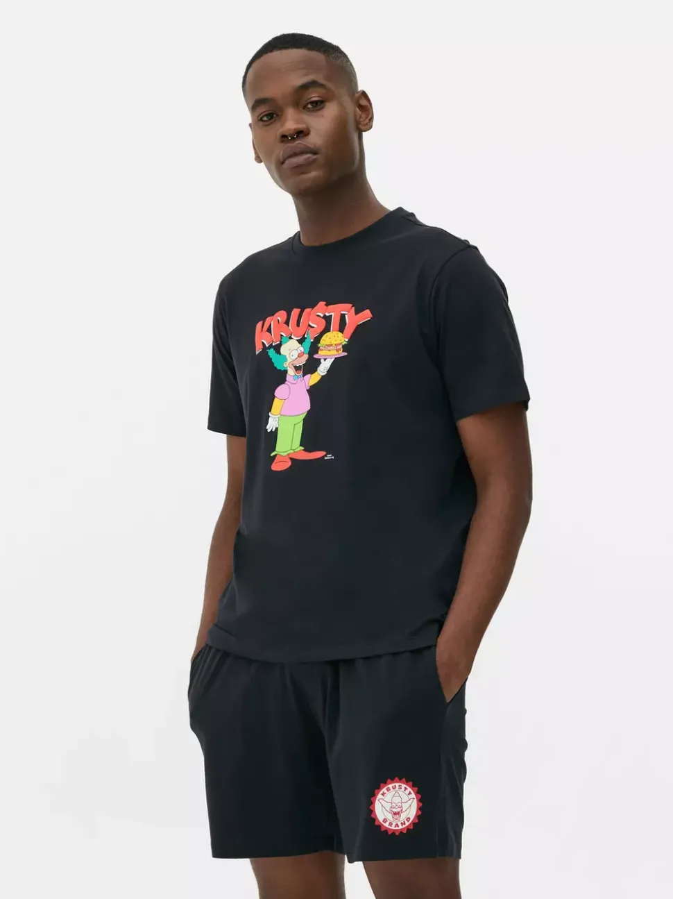 Krótka piżama z Klaunem Krusty z Simpsonów