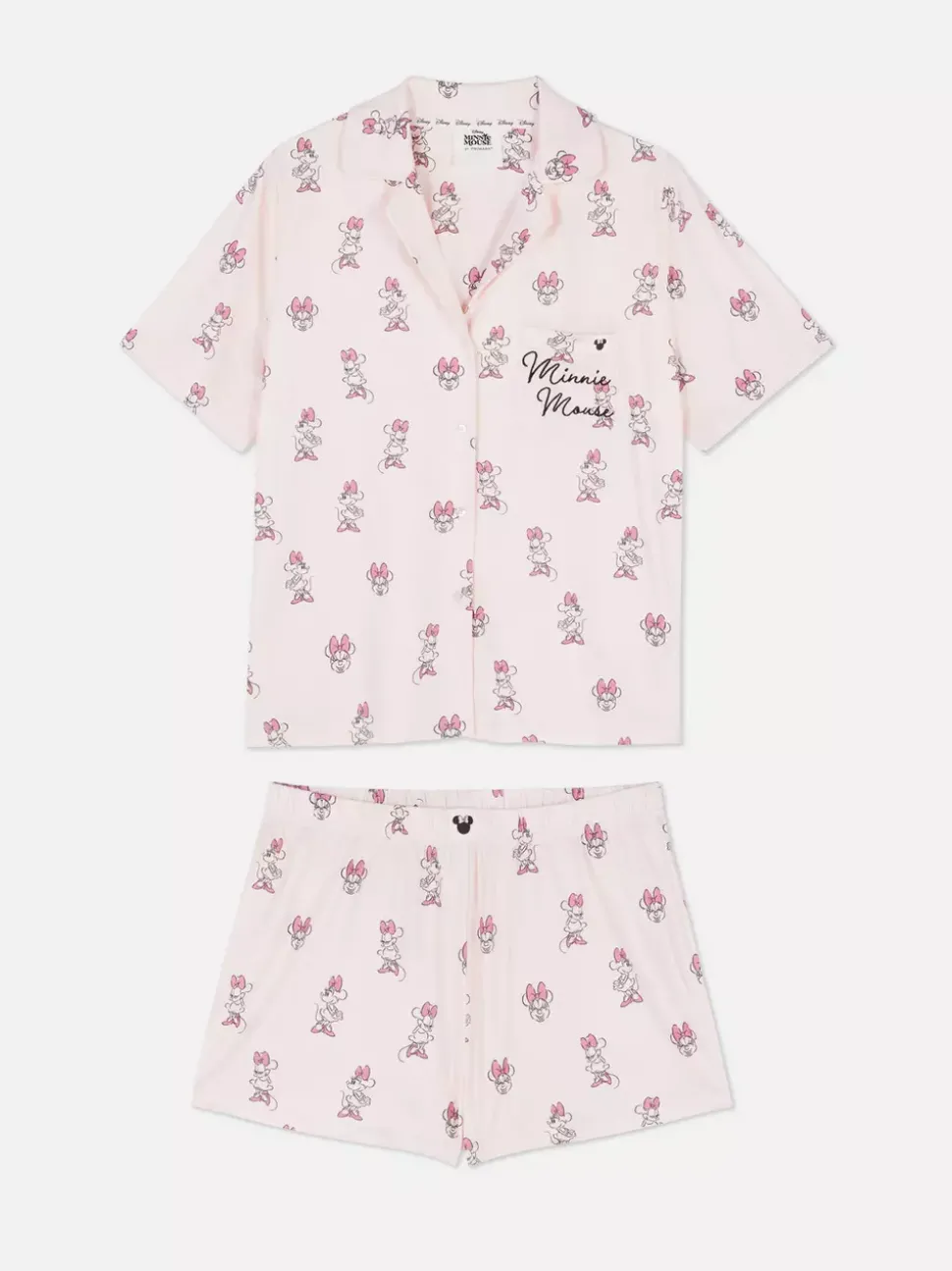 Krótka piżama z motywem Myszki Minnie Disneya