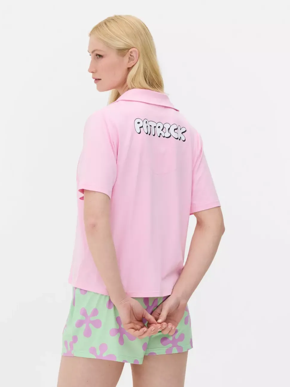 Krótka piżama z motywem Spongeboba Kanciastoportego