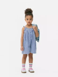 Krótki kombinezon w kratkę vichy