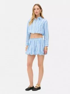 Krótki top z marszczonym obszyciem Rita Ora