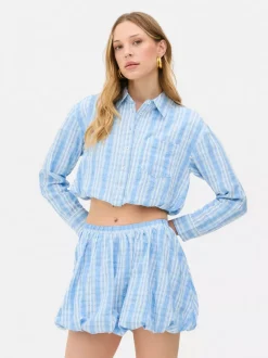 Krótki top z marszczonym obszyciem Rita Ora