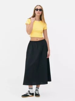 Krótki T-shirt w paski