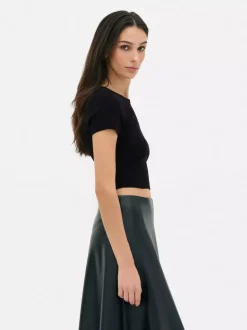 Krótki T-shirt w paski