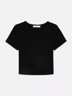 Krótki T-shirt w paski