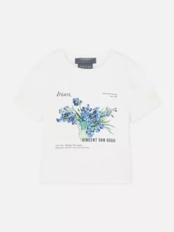 Krótki T-shirt z „Irysami” Vincenta van Gogha
