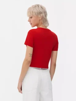 Krótki T-shirt z motywem Cherry Coke