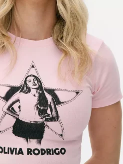 Krótki T-shirt z motywem Olivii Rodrigo