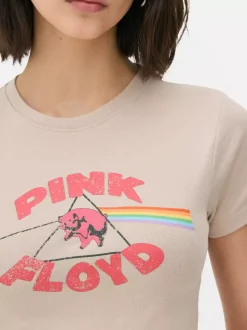 Krótki T-shirt z motywem Pink Floyd