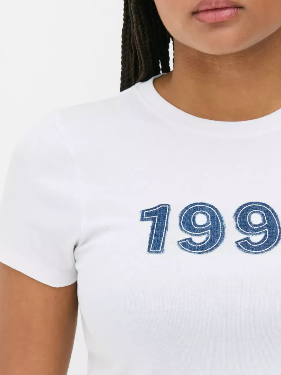 Krótki T-shirt z nadrukiem