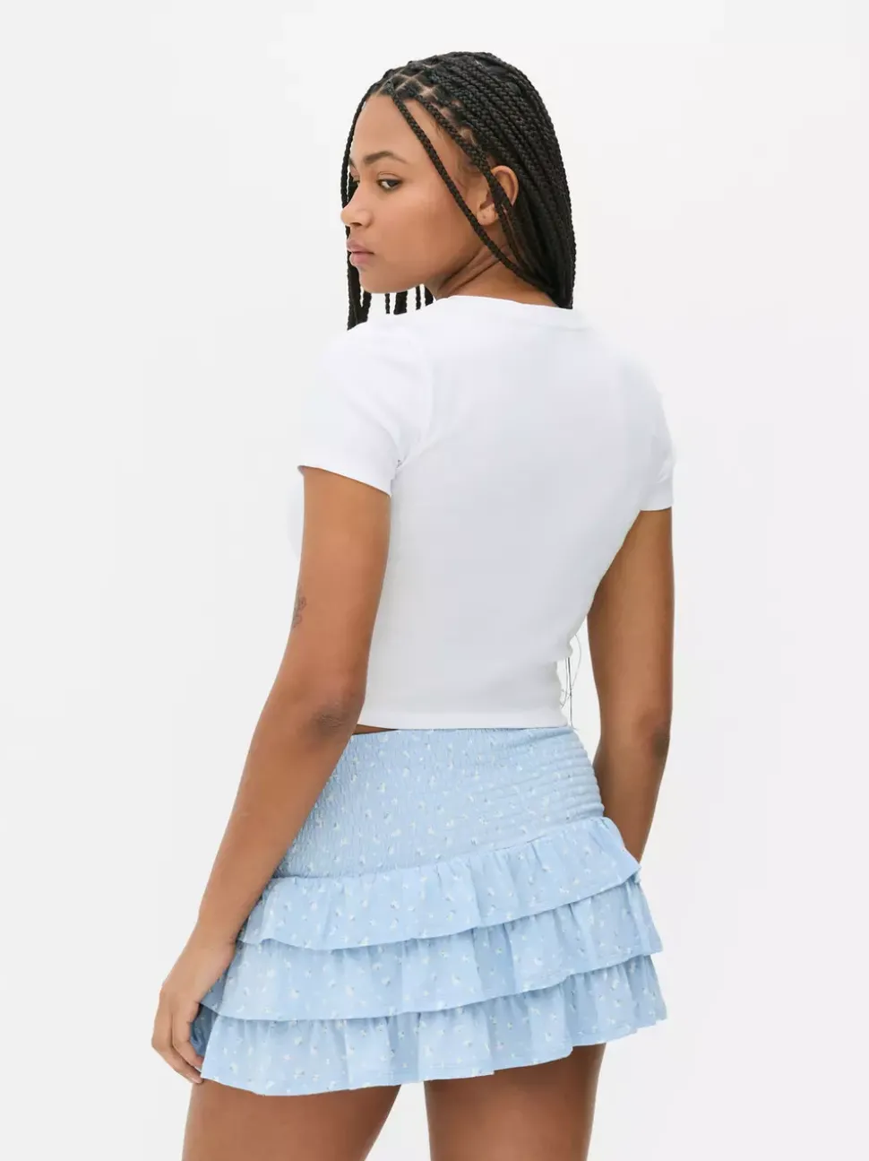 Krótki T-shirt z nadrukiem