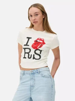 Krótki T-shirt z nadrukiem The Rolling Stones