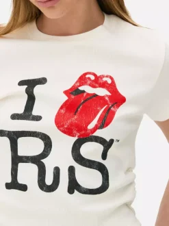 Krótki T-shirt z nadrukiem The Rolling Stones