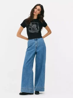 Krótki T-shirt ze Statuą Wolności Keitha Haringa