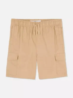 Krótkie bojówki ze sznurkiem ściągającym