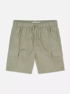 Krótkie bojówki ze sznurkiem ściągającym