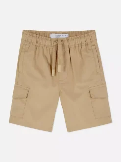 Krótkie bojówki ze sznurkiem ściągającym