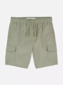 Krótkie bojówki ze sznurkiem ściągającym