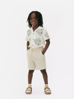 Krótkie chinosy ściągane sznurkiem