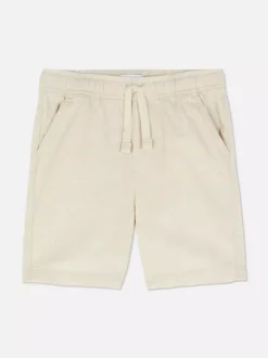Krótkie chinosy ściągane sznurkiem