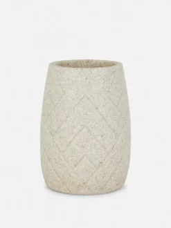 Kubek łazienkowy ze wzorem w jodełkę