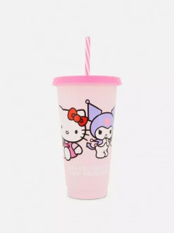 Kubek niekapek ze słomką i motywem Hello Kitty