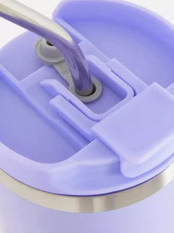 Kubek podróżny 1,2 l ze stali nierdzewnej ze słomką