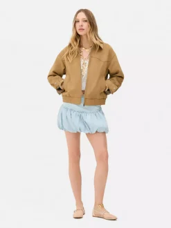 Kurtka bomberka ze sztucznego zamszu Rita Ora